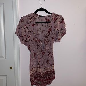 Kendall & Kylie purple floral romper